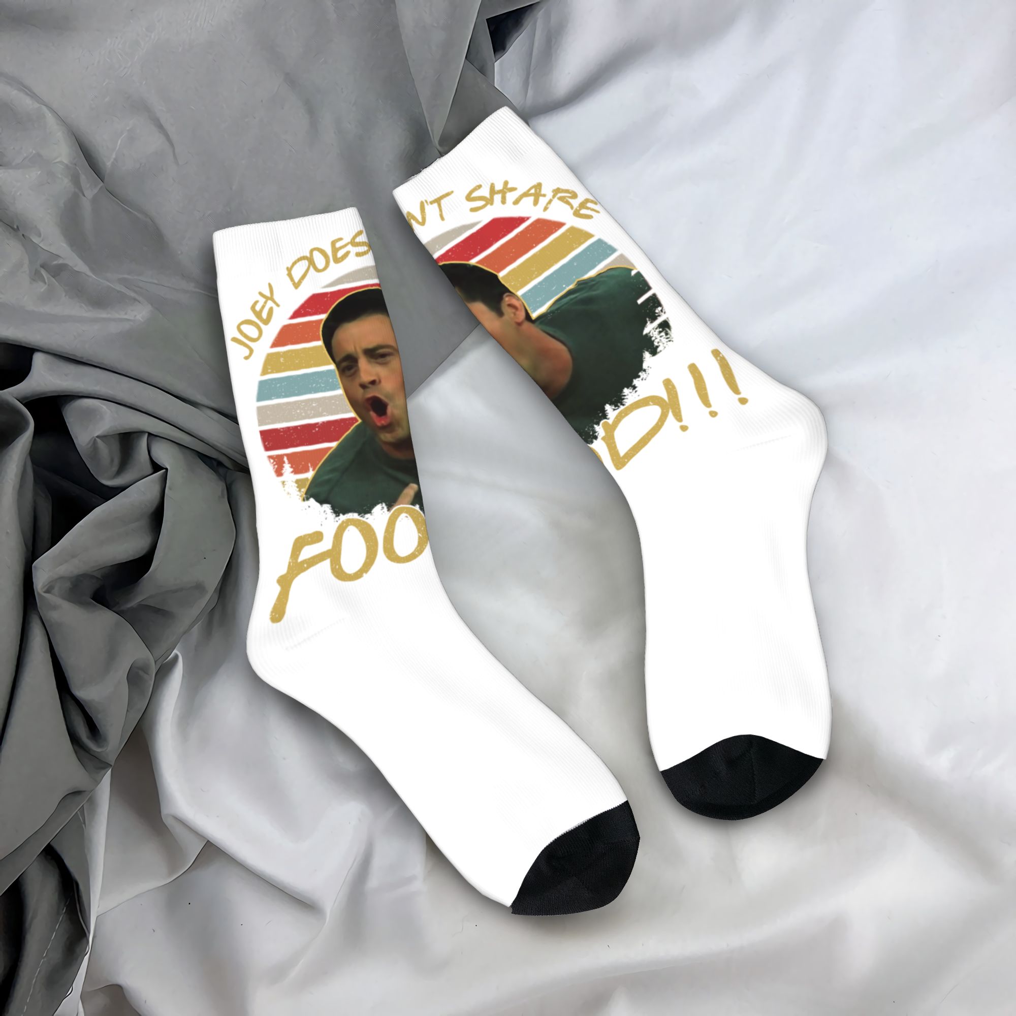 No Show Sock Women - Забавные унисекс-носки с 3D-принтом «Джоуи» из