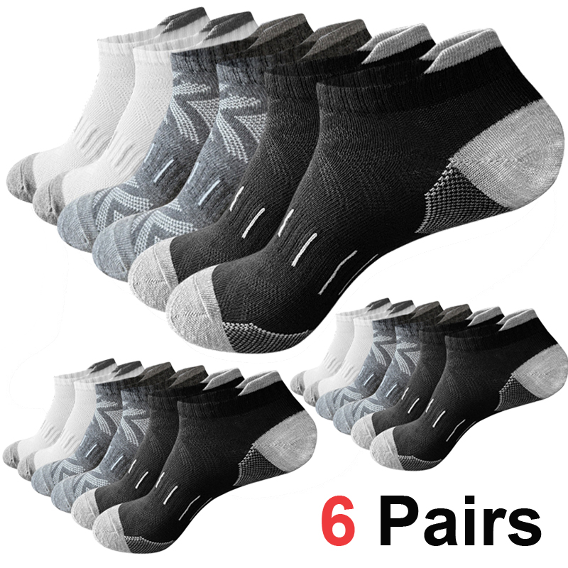 Ankle Sock Low Cut - 6/12 пар амортизирующих спортивных носков с