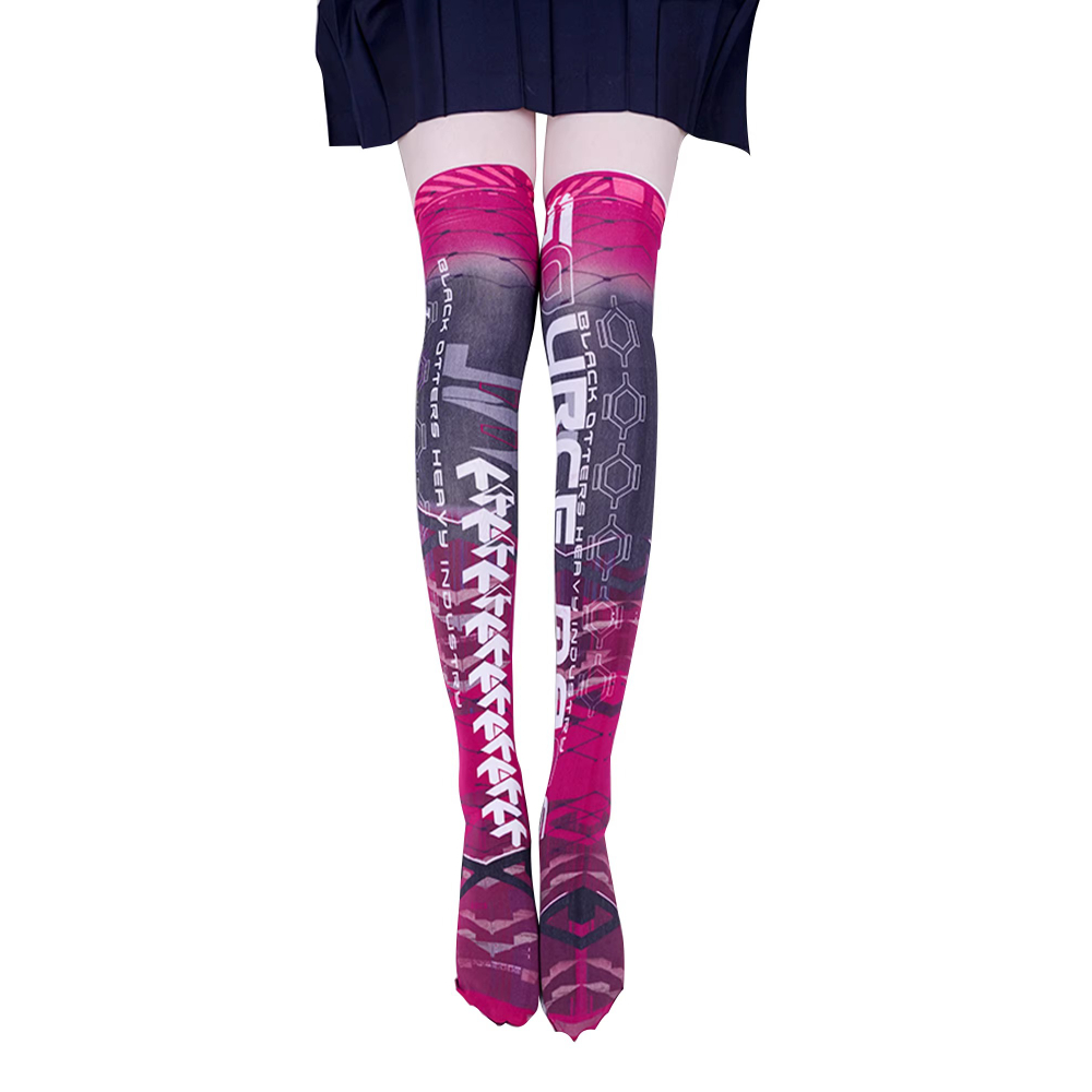 Knee High Sock Women - Сексуальные чулки-ботфорты в стиле панк-киберпанк с