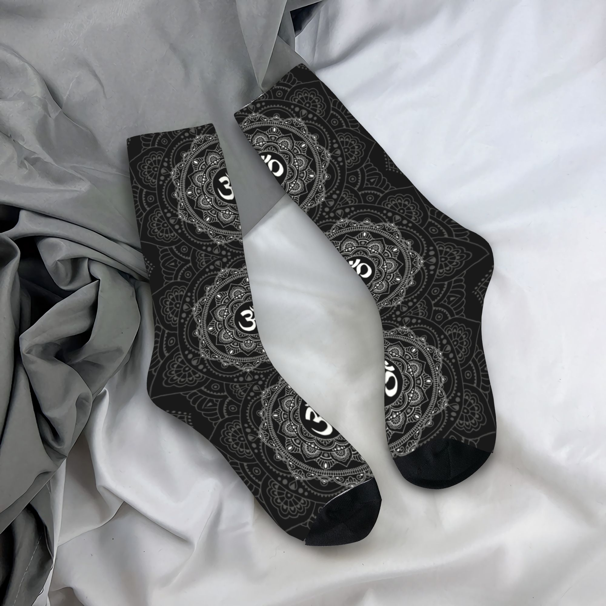 Dress Sock Men - Носки с мандалой Ом на заказ,