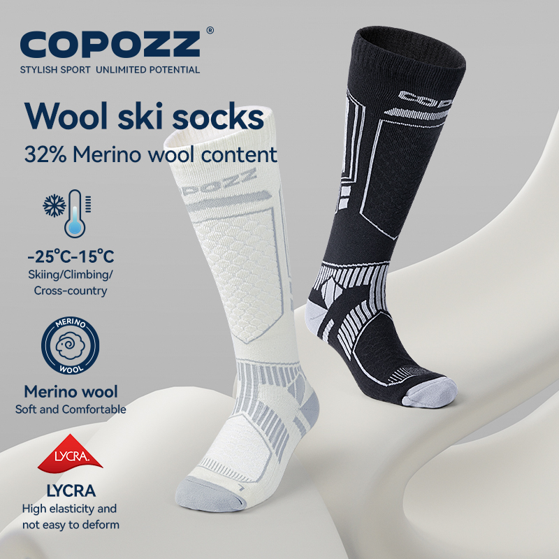 COPOZZ новые зимние лыжные нос – обзор и цена Thermal Sock Winter