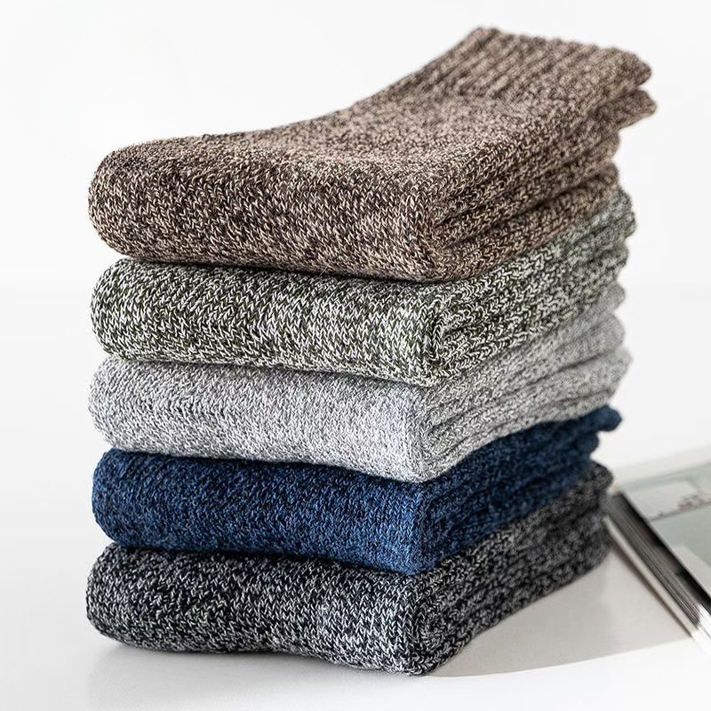 5 пар однотонных хлопковых нос – обзор и цена Thermal Sock Winter