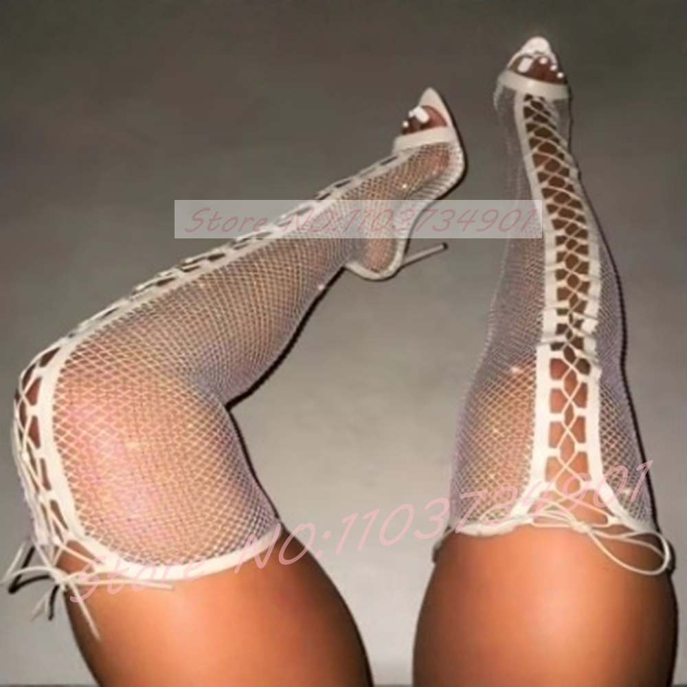 Сапоги до бедра в сеточку, жен – обзор и цена Fishnet Stocking Women