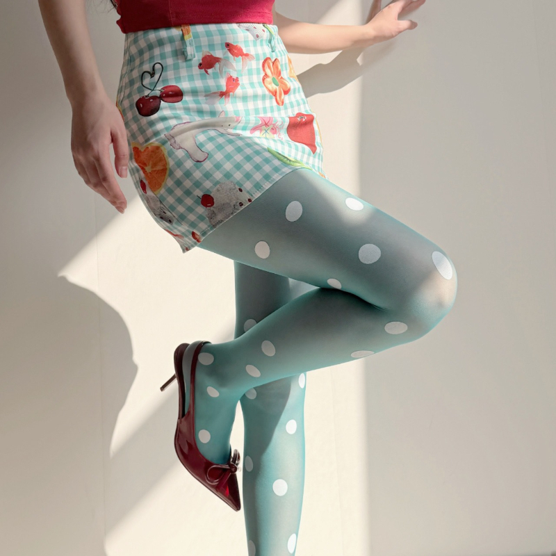 Ретро-колготки в горошек для ж – обзор и цена Tights Pantyhose Sheer