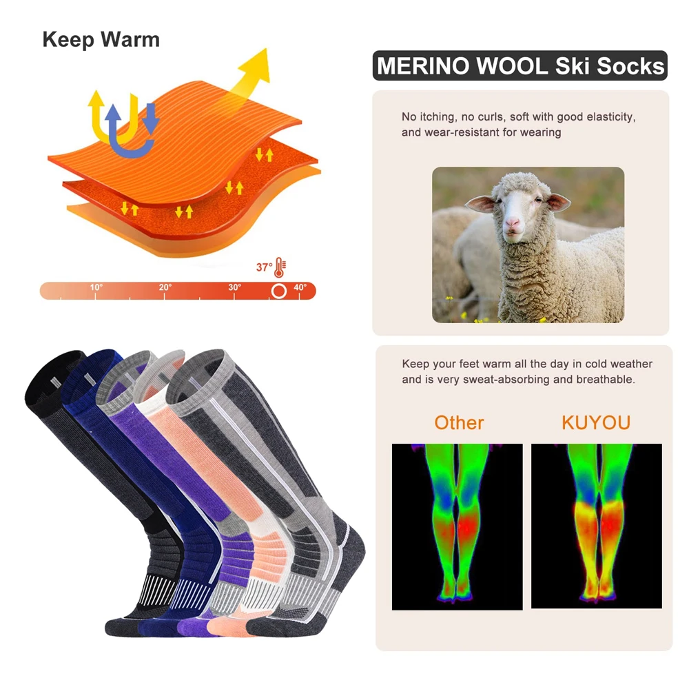 1 пара термоносков из мериносо – обзор и цена Wool Hiking Sock