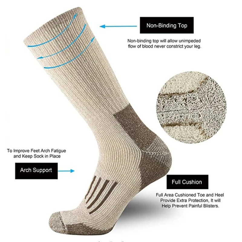 Носки из 80% шерсти, теплые, у – обзор и цена Wool Hiking Sock