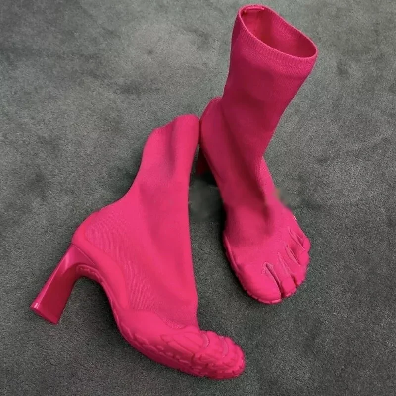 Модные новые женские ботинки с – обзор и цена Toe Sock Split