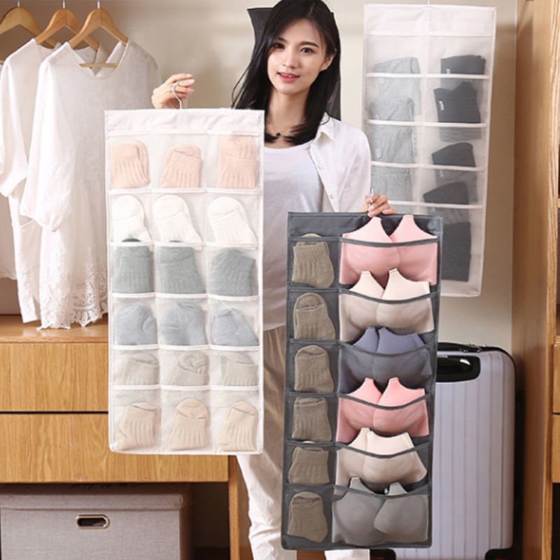 Настенный тканевый органайзер  – обзор и цена Sock Organizer Tray