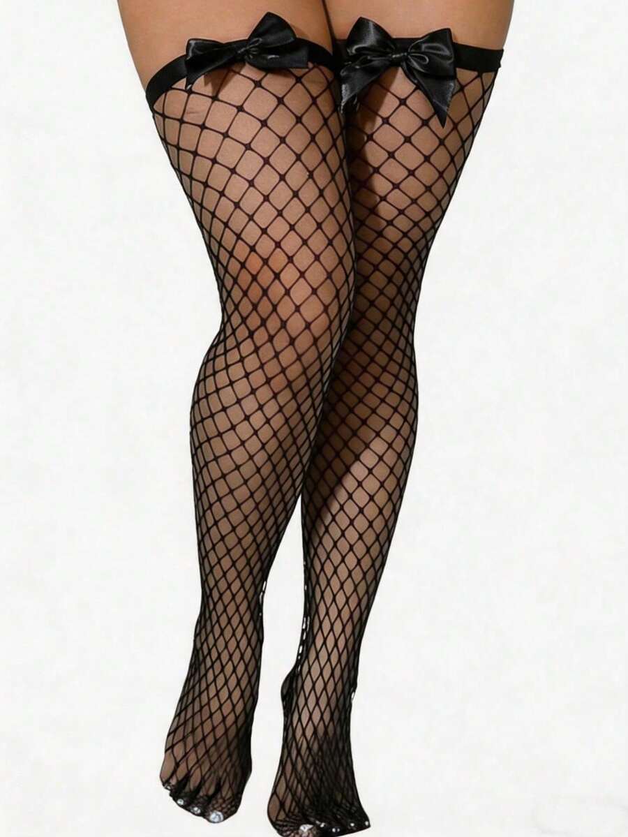 Эластичные ажурные чулки-сетка – обзор и цена Knee High Sock Women