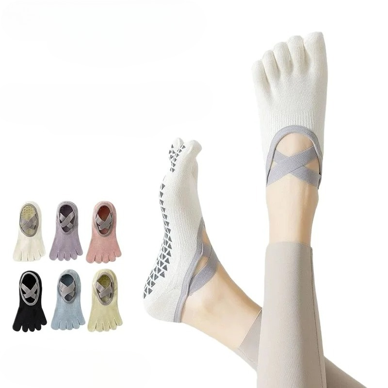 1 пара женских носков для йоги – обзор и цена Toe Sock Split